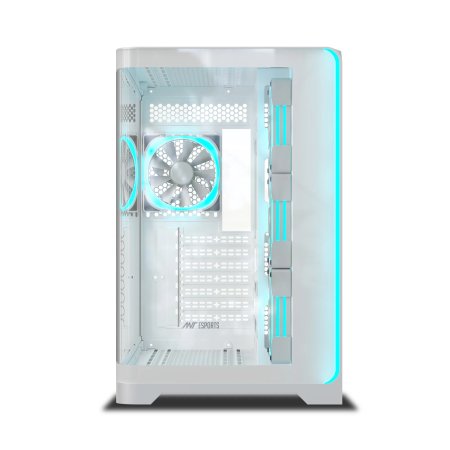 Ant Esports Crystal ARC Gaming Cabinet White