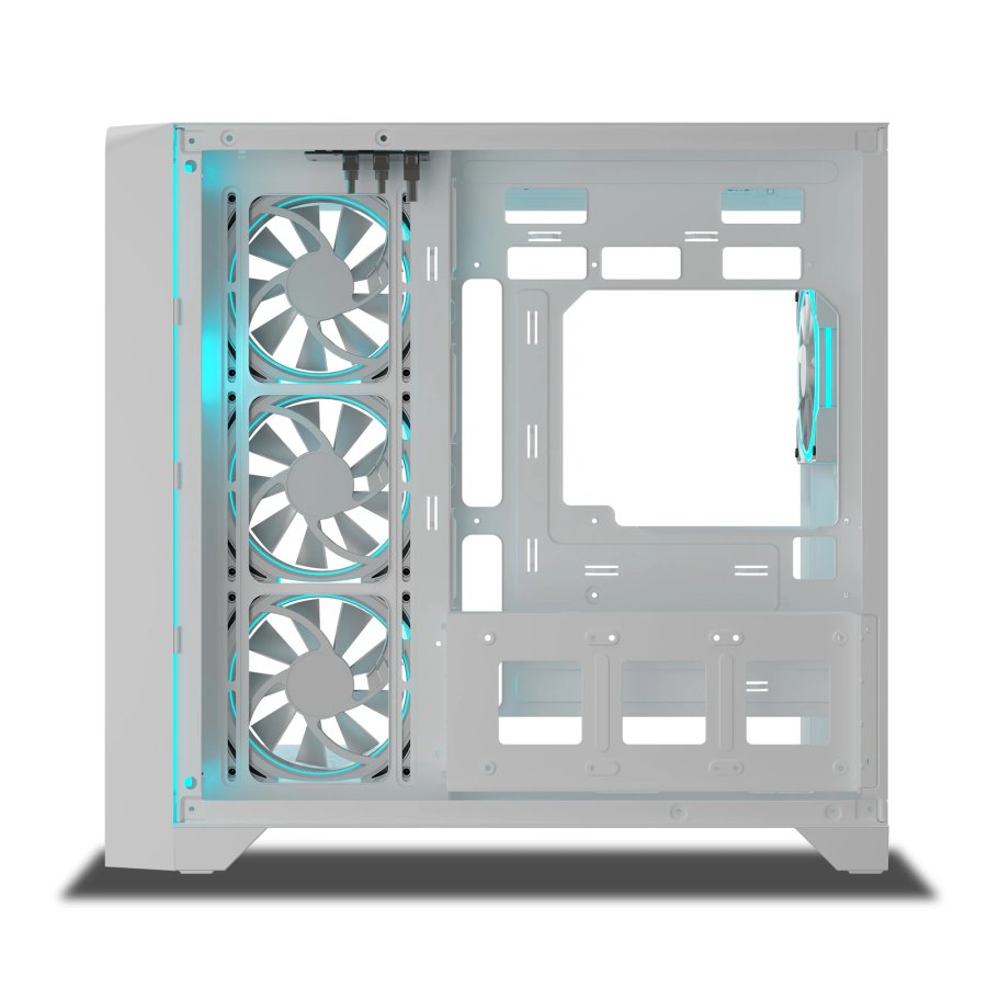 Ant Esports Crystal ARC Gaming Cabinet White
