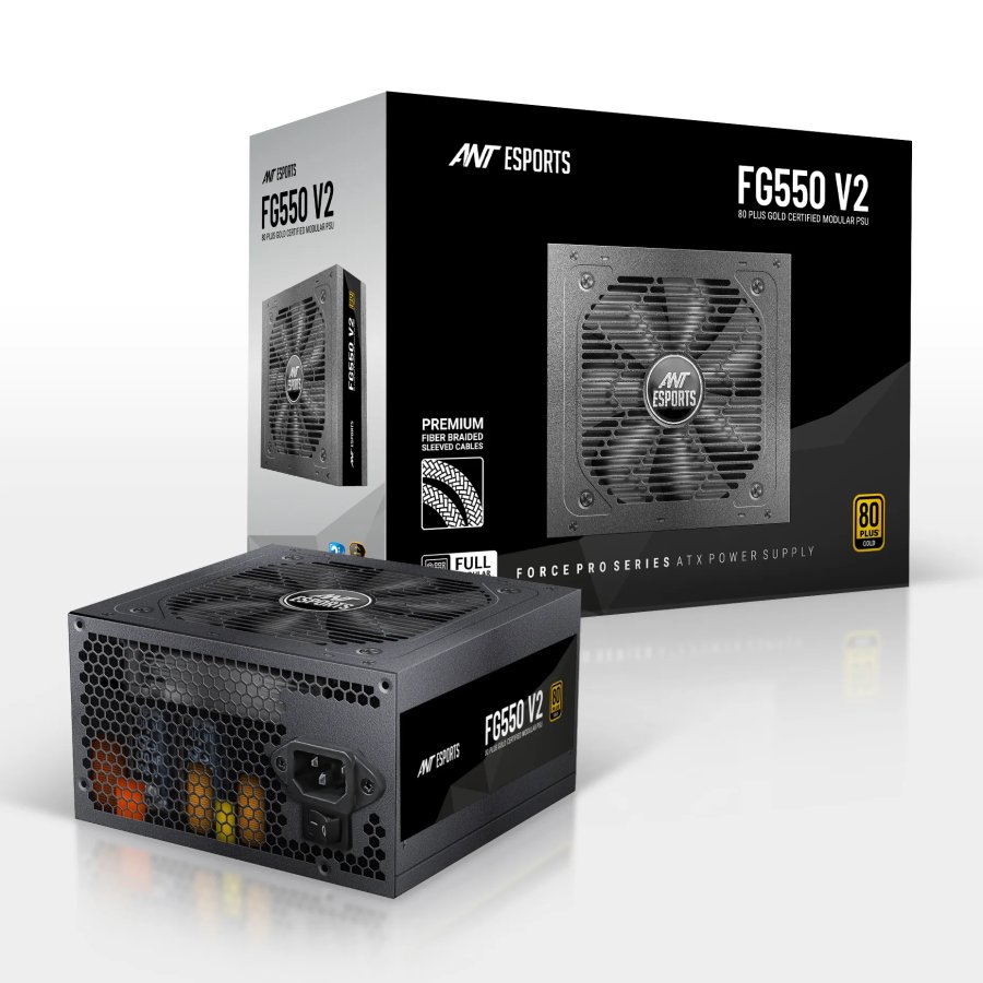 Ant Esports FG550 V2 550W 80+ Gold Fully Modular PSU