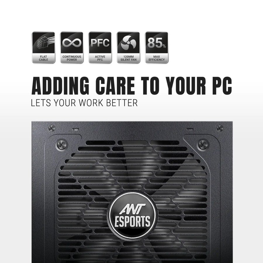 Ant Esports FG650 V2 650W 80+ Gold Fully Modular PSU