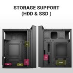 Ant Esports Si11 Mid Tower Cabinet M-ATX ITX Black