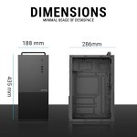 Ant Esports Si28 Cabinet ATX M-ATX M-ITX 120mm Fan