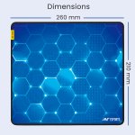 Ant Esports Hexa Mouse Pad 260X210X3mm Anti-Fray Stitching Blue