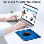 Ant Esports Hexa Mouse Pad 260X210X3mm Anti-Fray Stitching Blue