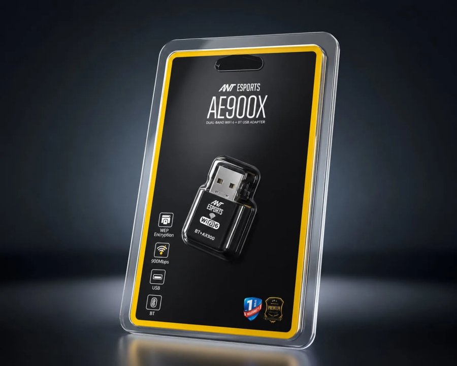 Ant Esports AE900X WiFi 6 & Bluetooth 5.4 Dongle