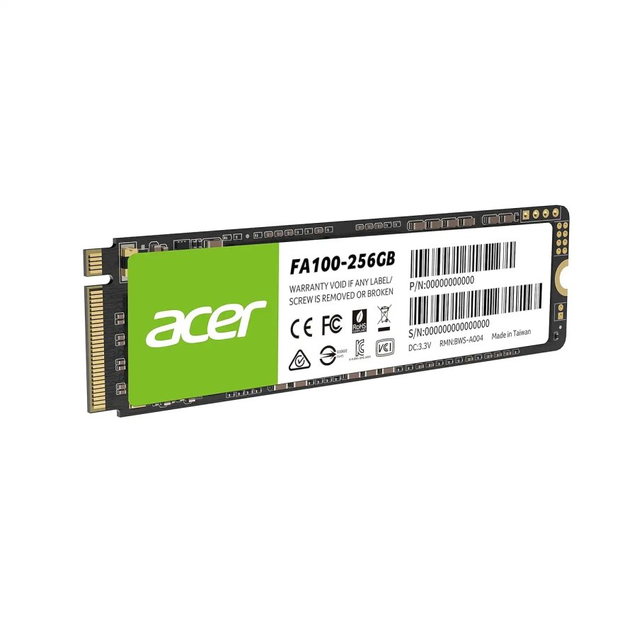 Acer FA100 256GB Gen3 NVMe M.2 SSD 1950MB/s