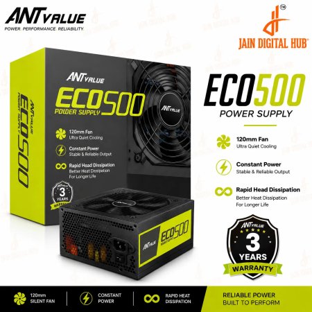 Ant Value ECO500 500W Desktop Power Supply