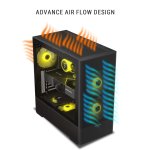 Ant Esports 511 Air 5F Gaming Cabinet Black