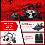 Ant Esports GW190 Corsa Racing Wheel with Pedals Black