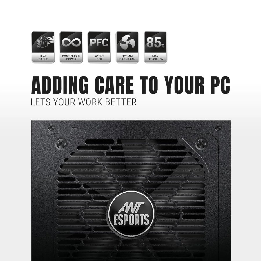 Ant Esports RX750 80 Plus Bronze Gaming Power Supply