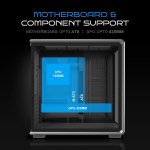 Ant Esports Gaming Cabinet Crystal x8 Frame Black