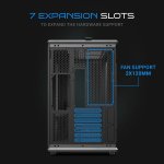 Ant Esports Gaming Cabinet Crystal x8 Frame Black
