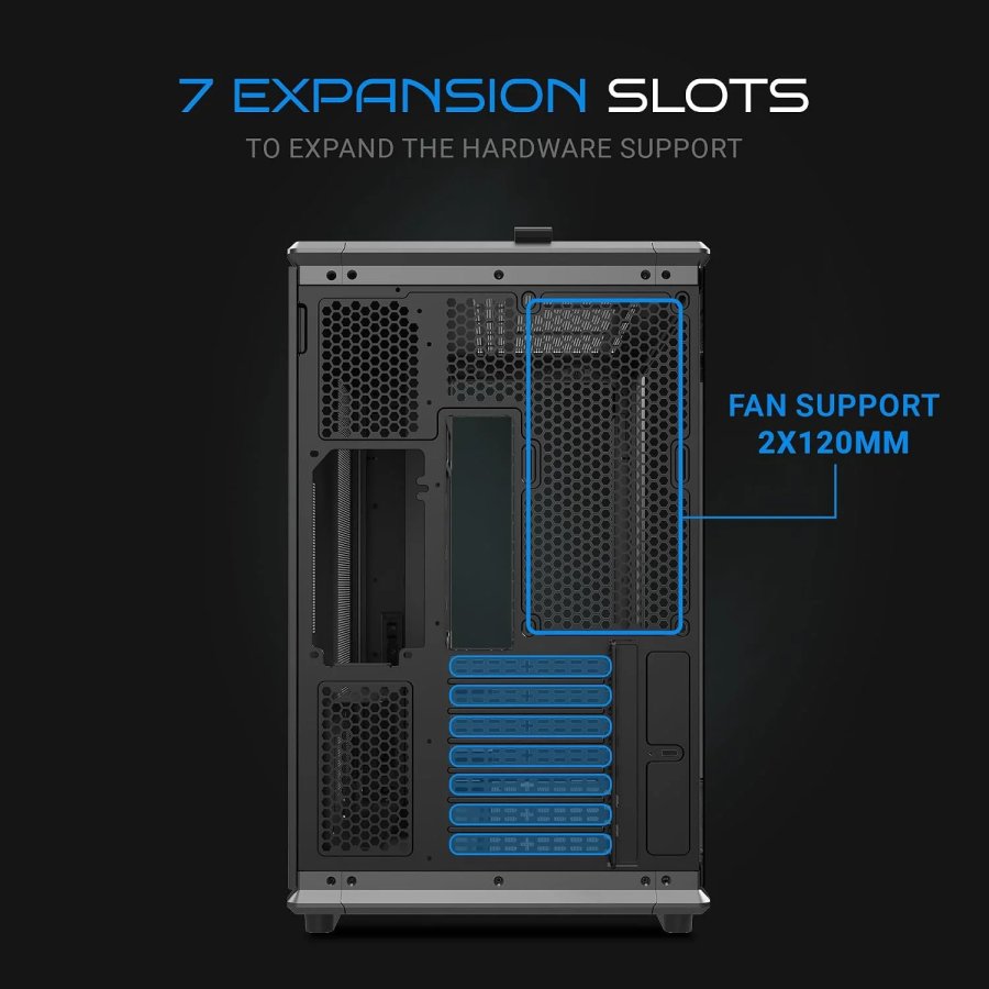 Ant Esports Gaming Cabinet Crystal x8 Frame Black