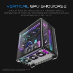Ant Esports Gaming Cabinet Crystal x8 Frame Black