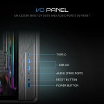 Ant Esports Gaming Cabinet Crystal x8 Frame Black