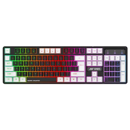 Ant Esports MK1450 Pro Wired Membrane Gaming Keyboard (Black & White)