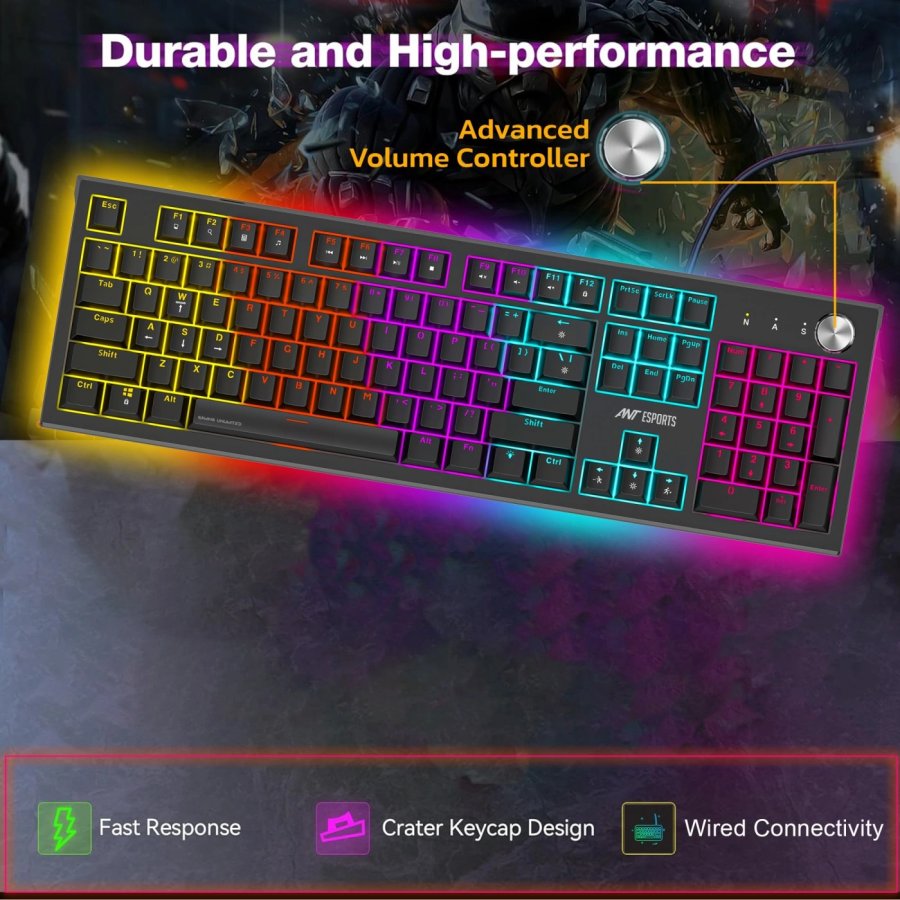 Ant Esports MK1850 Red Switch Mechanical Gaming Keyboard