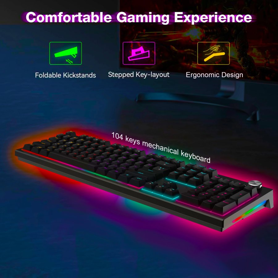 Ant Esports MK1850 Red Switch Mechanical Gaming Keyboard