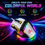 Ant Esports Strike10 RGB Wired Gaming Mouse White
