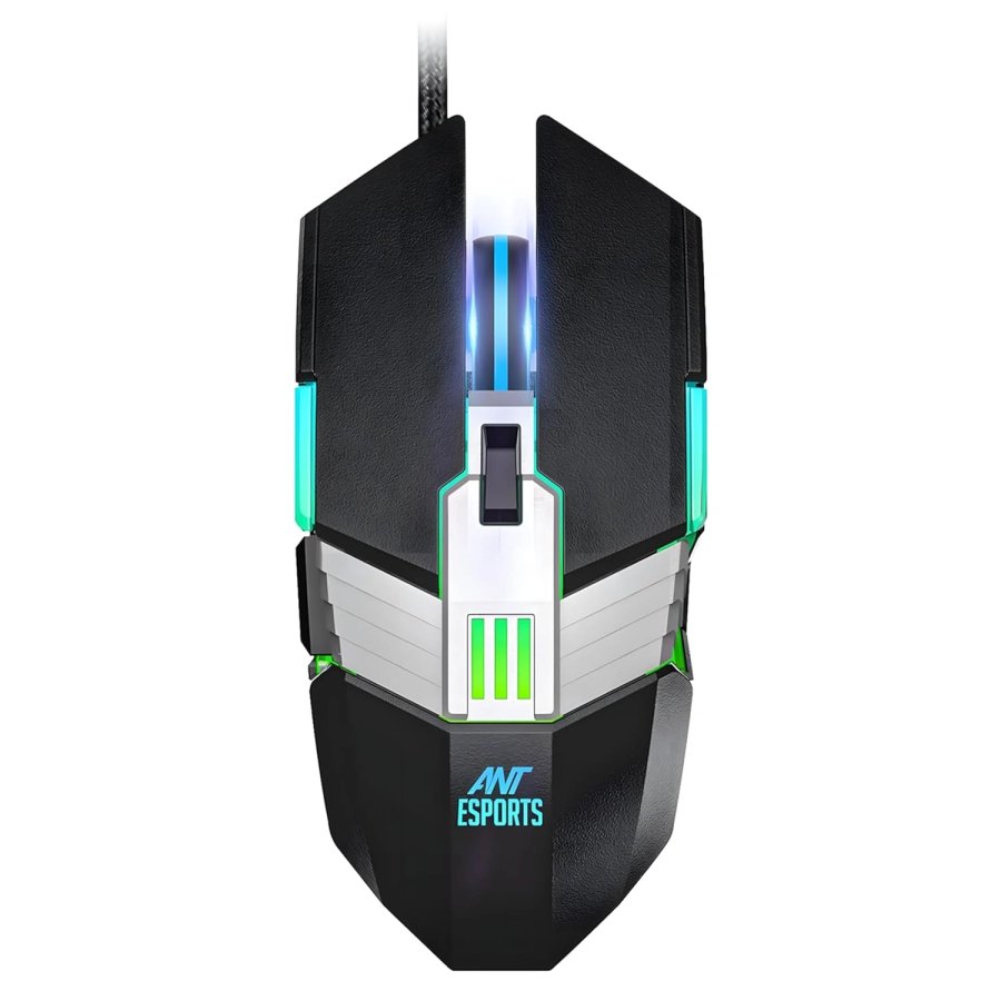 Ant Esports GM90 3600 DPI Wired Gaming Mouse Black