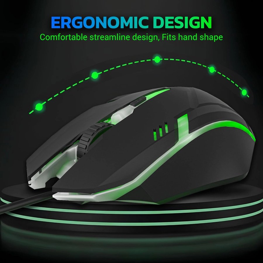 Ant Esports GM46 USB RGB Gaming Mouse Black