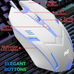 Ant Esports GM46 USB RGB Gaming Mouse White