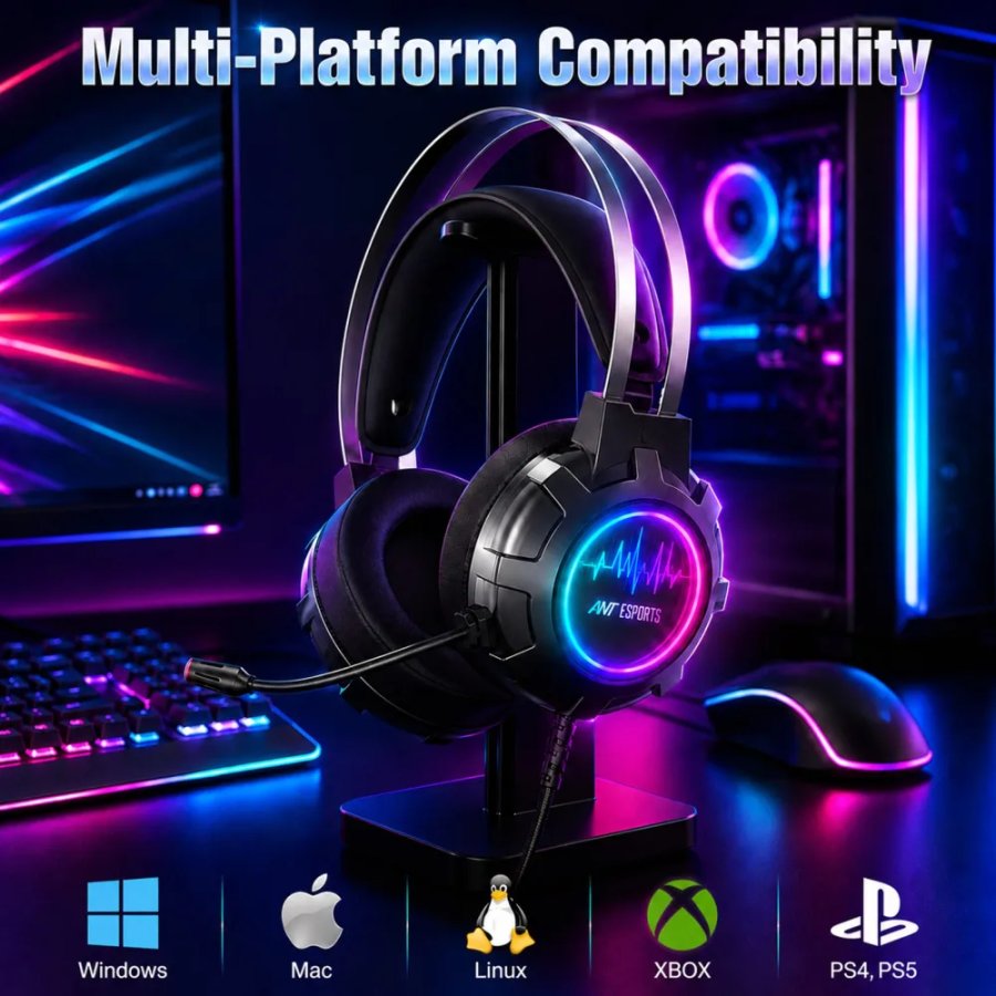 ANT ESPORTS H950 USB Gaming Headphone with Mic