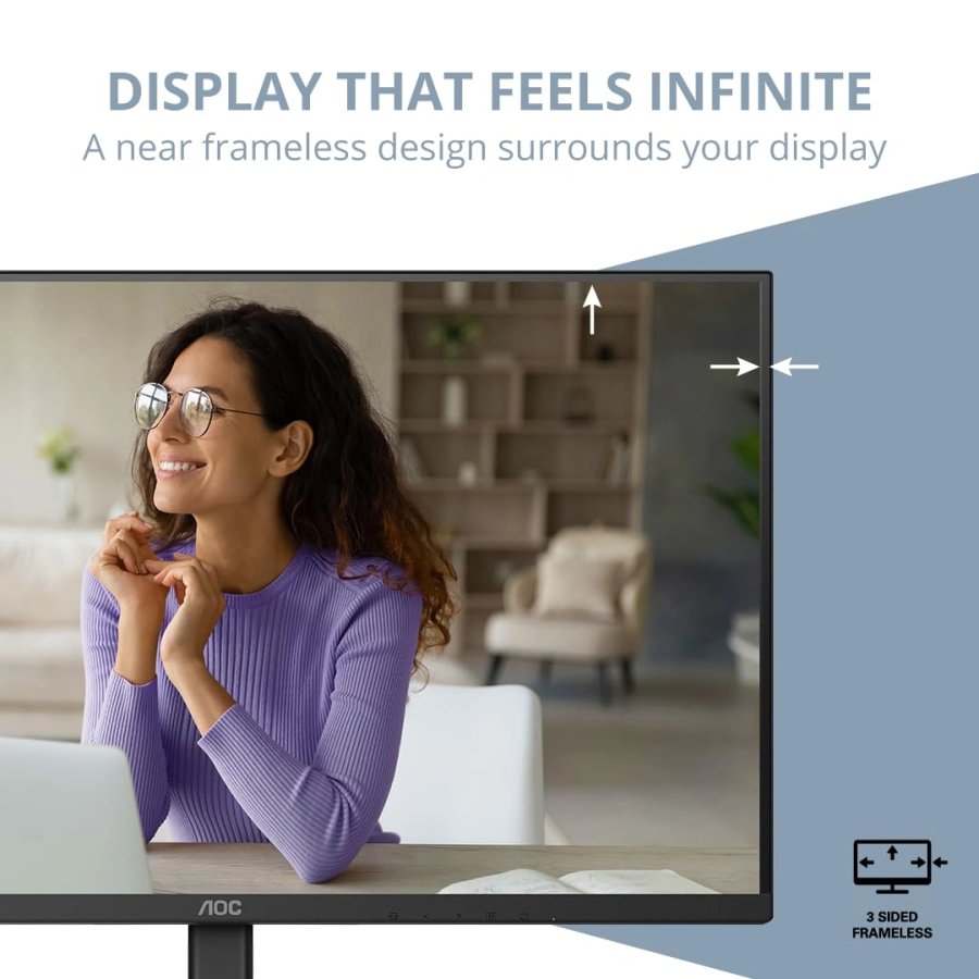 AOC U27V4 27 Inch 4K UHD IPS Monitor