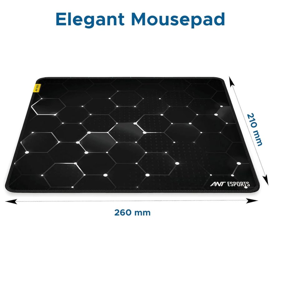 Ant Esports Hexa Mouse Pad 260 x 210 x 3 mm Black