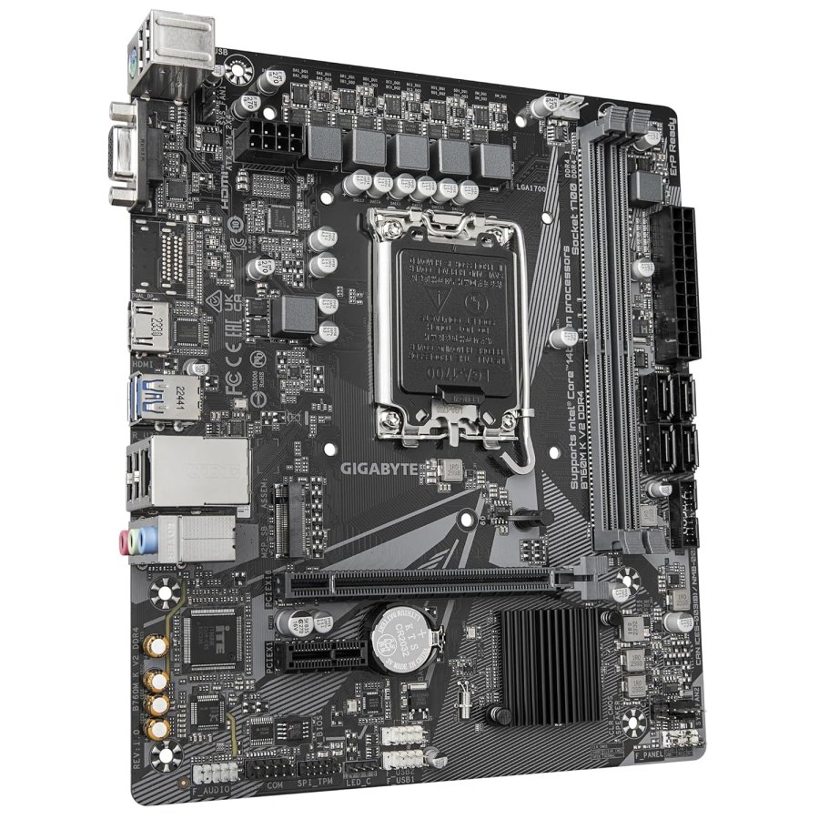 Gigabyte B760M K V2 DDR4 Motherboard For Intel 14th 13th 12th Gen