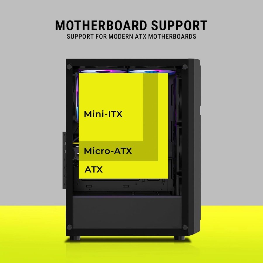 Ant Value VM25 Mid Tower Cabinet ATX M ATX M ITX
