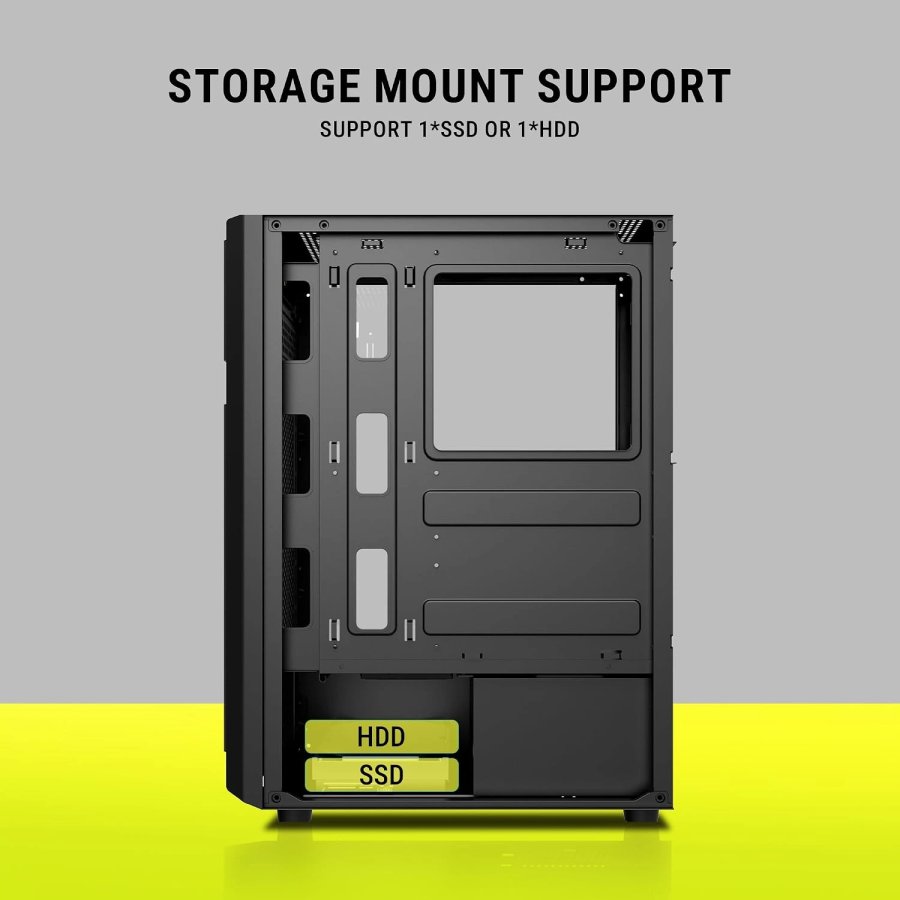 Ant Value VM25 Mid Tower Cabinet ATX M ATX M ITX
