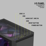 Ant Value VM25 Mid Tower Cabinet ATX M ATX M ITX