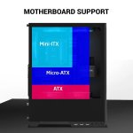 ANT ESPORTS X2 LCD ARGB ATX MID TOWER CABINET BLACK