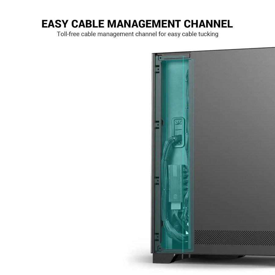 ANT ESPORTS X2 LCD ARGB ATX MID TOWER CABINET BLACK