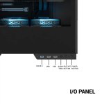 ANT ESPORTS X2 LCD ARGB ATX MID TOWER CABINET BLACK