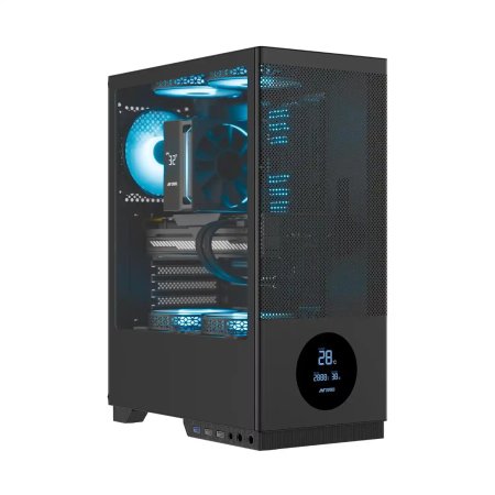 ANT ESPORTS X2 LCD ARGB ATX MID TOWER CABINET BLACK