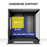 Ant Esports Crystal Z2 ARGB M-ATX Gaming Cabinet Black