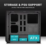 Ant Esports EVO 360 Lite Mid Tower Gaming Cabinet Black