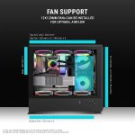 Ant Esports EVO 360 Lite Mid Tower Gaming Cabinet Black