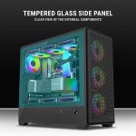 Ant Esports EVO 360 Lite Mid Tower Gaming Cabinet Black