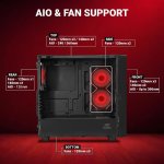 Ant Esports ICE Digital C3 8 Inch Display Gaming Cabinet Black