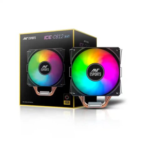 Ant Esports ICE-C612 V2 ARGB CPU Air Cooler