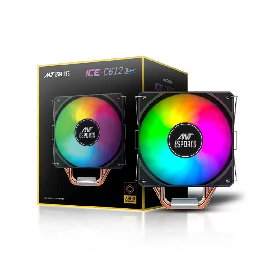 Ant Esports ICE-C612 V2 ARGB CPU Air Cooler