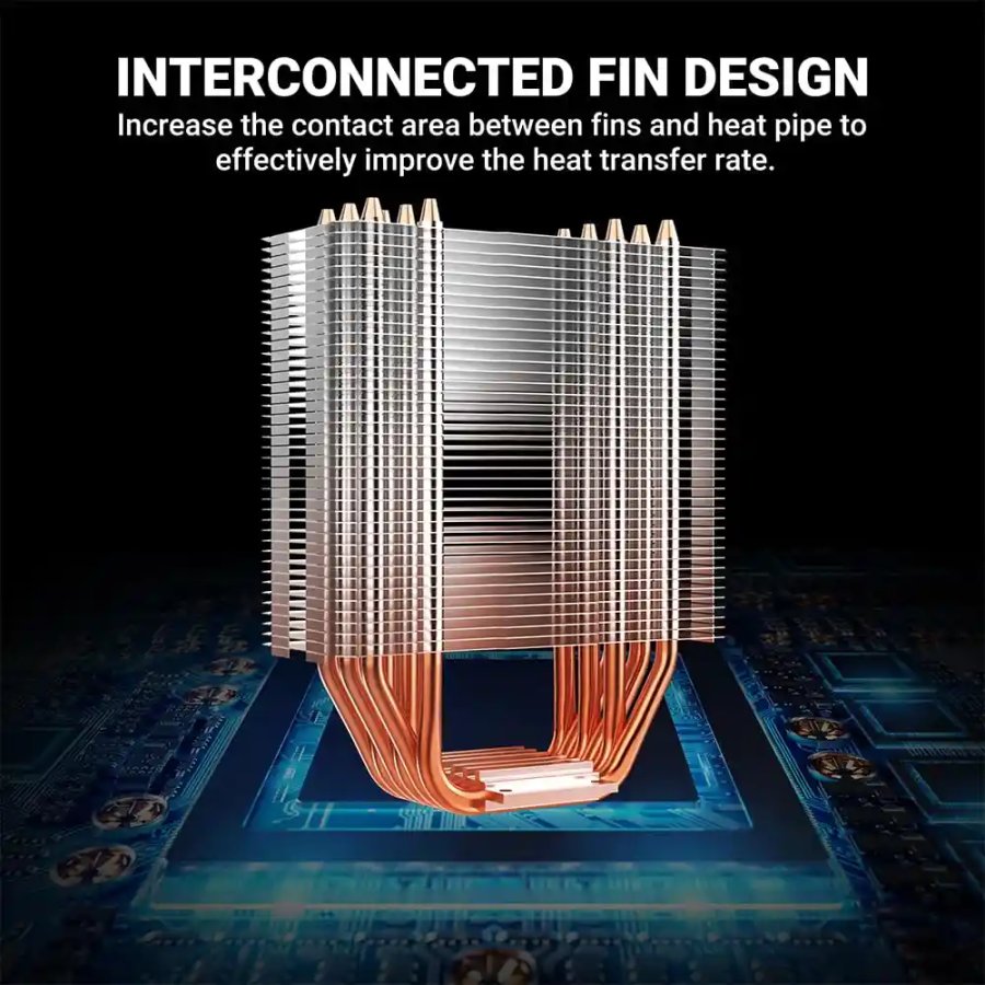 Ant Esports ICE-C612 V2 ARGB CPU Air Cooler