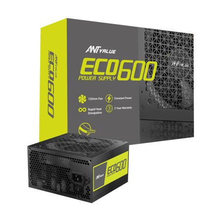 Ant Value ECO600 600W Desktop Power Supply