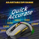 Ant Esports Wired Gaming Mouse RGB GM333 Grey
