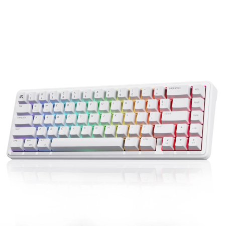 CYBEART AKULA 65 Tri-Mode Mini Gaming Keyboard White
