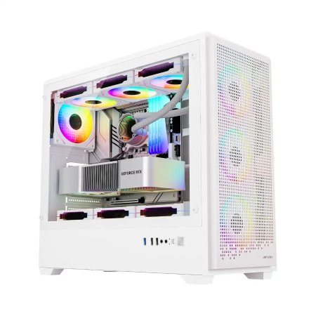 Ant Esports EVO 360 Lite Mid Tower Gaming Cabinet White